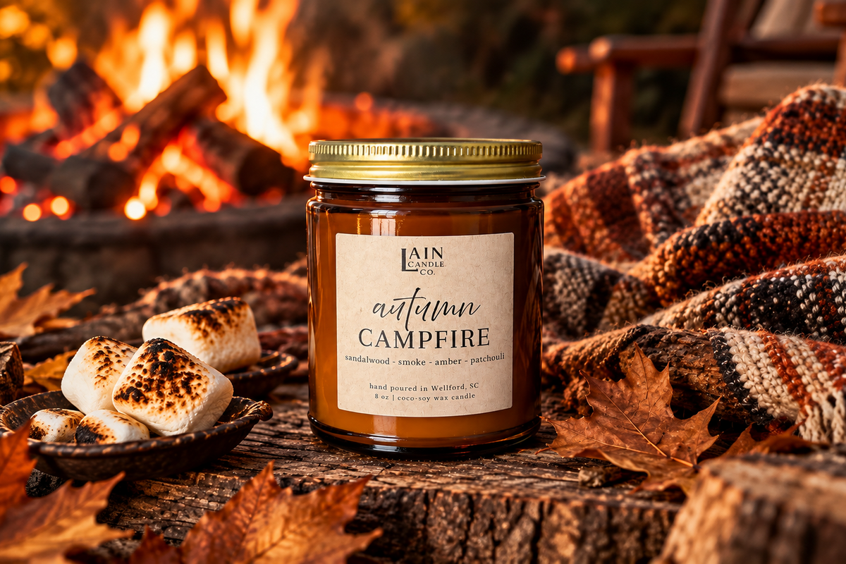 Autumn Campfire Candle