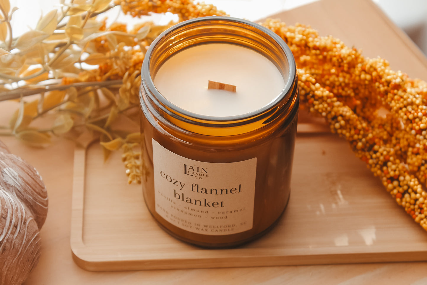 Cozy Flannel Blanket Candle