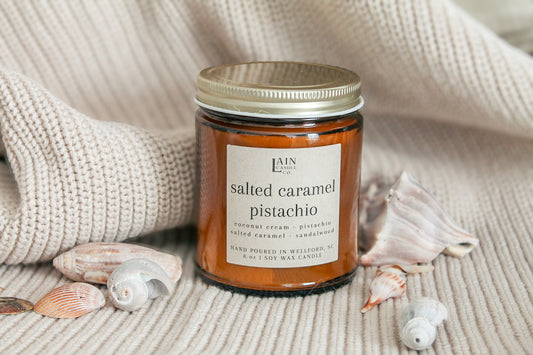 Salted Caramel Pistachio Candle